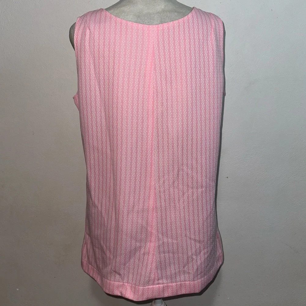 Vtg Handmade Pink & White Striped Tank Top - Picture 4 of 8